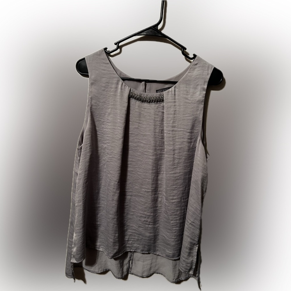 Brixton Ivy XL Elegant Gray Sleeveless Top